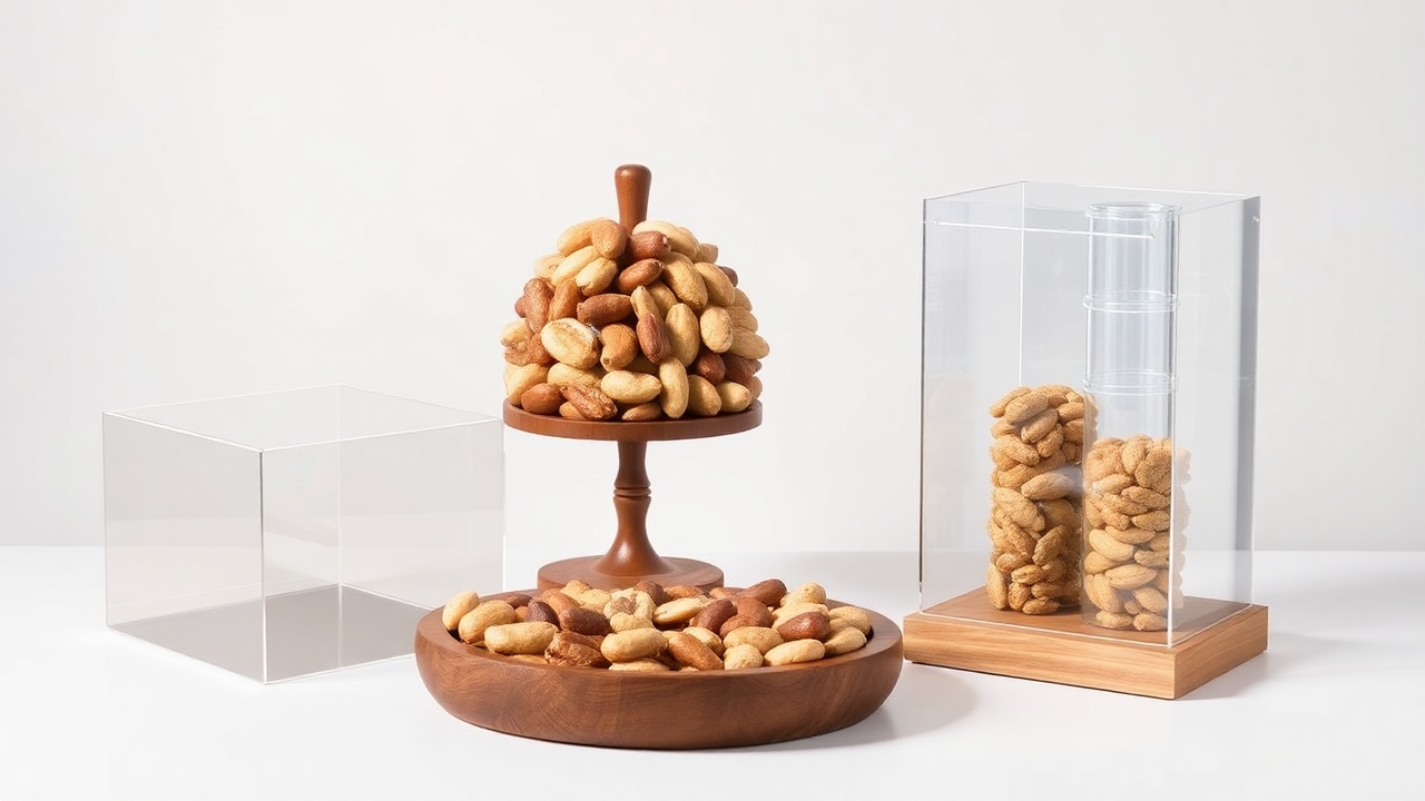 food display equipment showcase examples