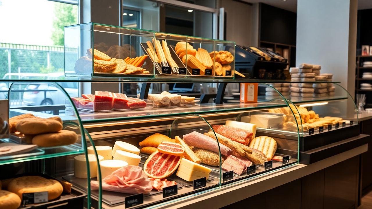 delicatessen display equipment examples