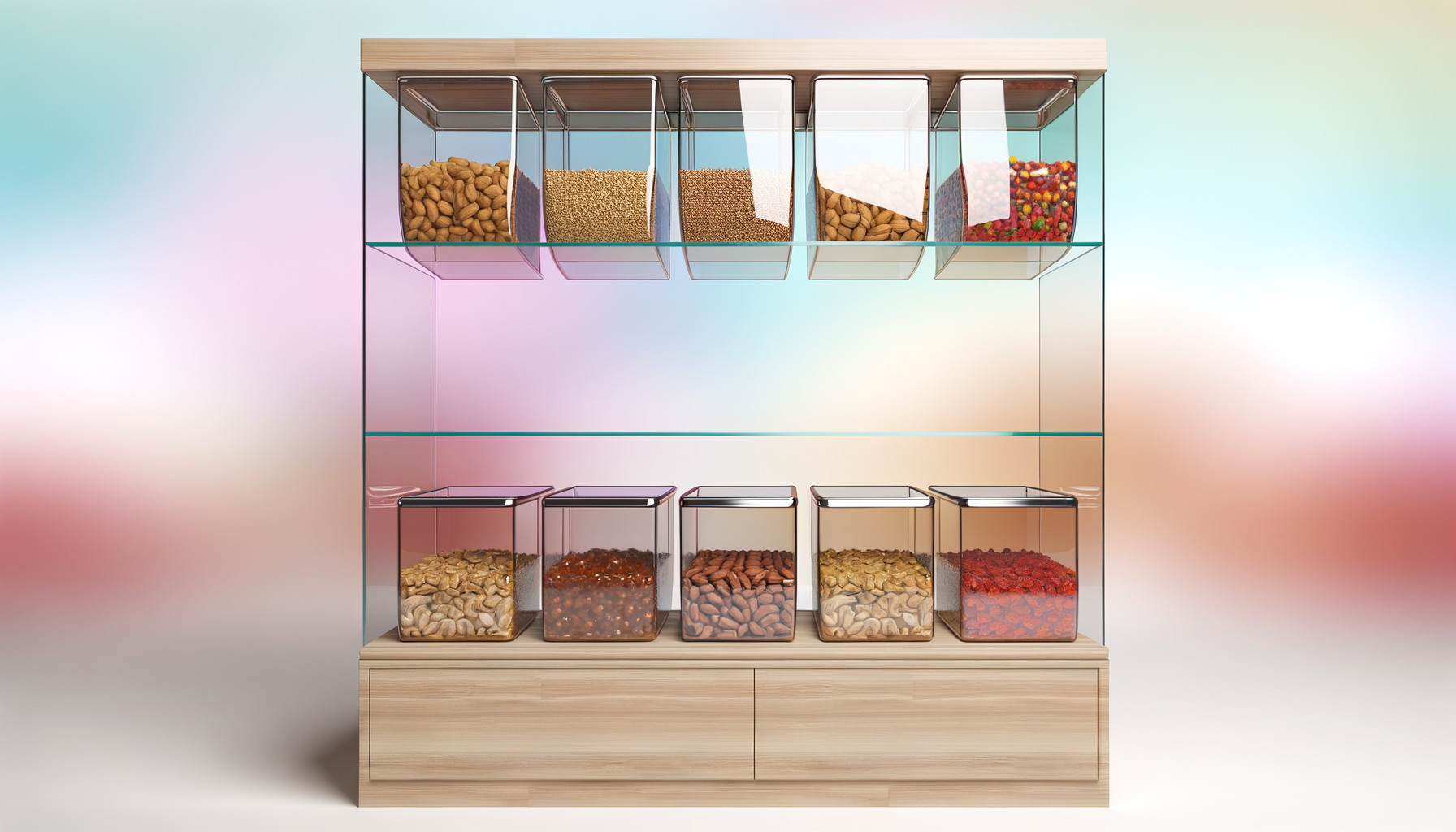Wooden Nut Cabinet