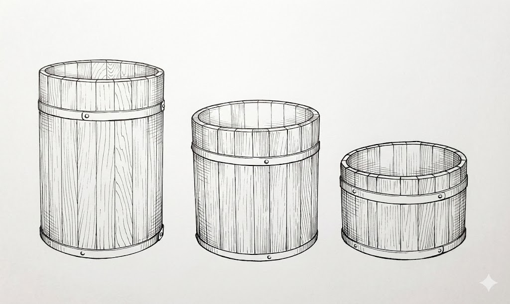 Wooden Bucket