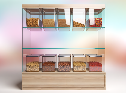 Wooden Nut Cabinet