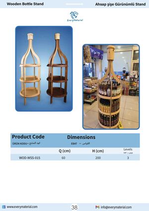 Wooden Bottle Stand