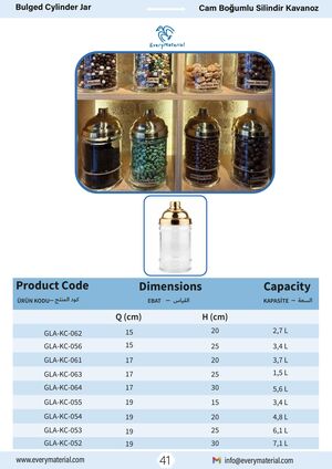 Bulged Cylinder Jar