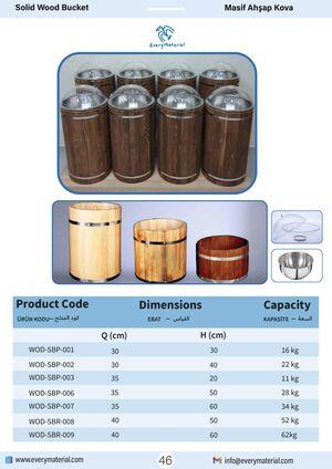 Solid Wood Bucket