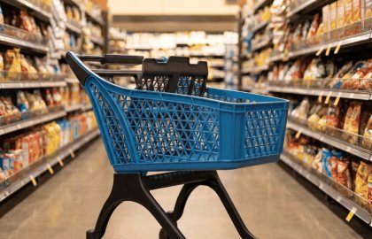 100 lt Plastik Market Arabası