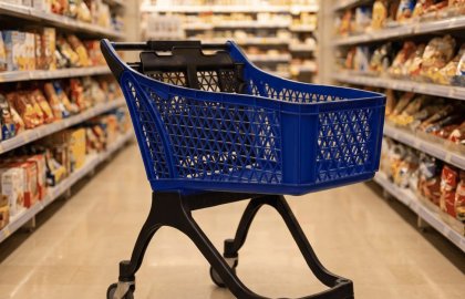 130 lt Plastik Market Arabası
