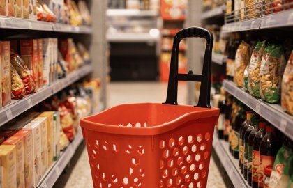 80 lt Plastik Alışveriş Sepeti Tekerlekli