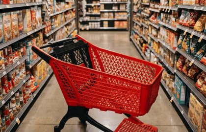 Plastik Demonte Plastik Altı Izgaralı 150 lt Plastik Market Arabası