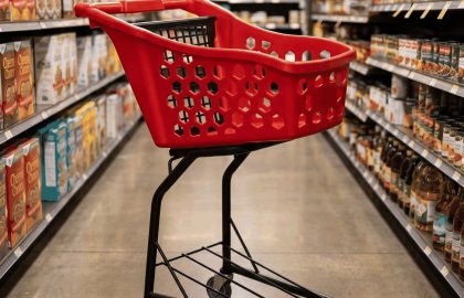 Ergonomik Tasarım Plastik Alışveriş Arabası