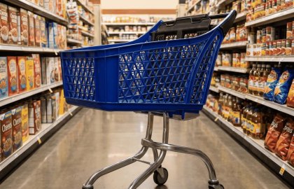 Özel Tasarım 100 lt Örümcek Ayak Plastik Market Arabası