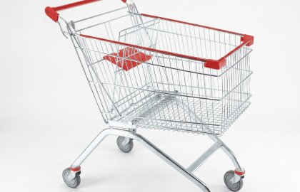 125 l Metall Einkaufswagen