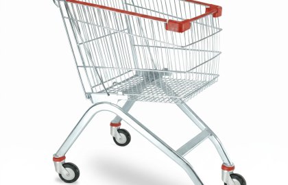 75 l Metall Einkaufswagen