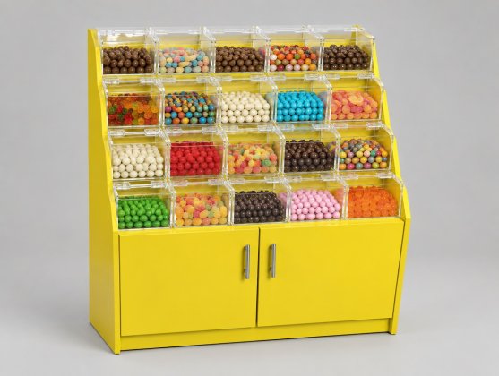 Dolaplı Bonbon Kutu Stand